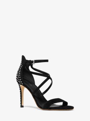 michael kors raquell studded suede sandal|Suede Michael Kors Sandals .